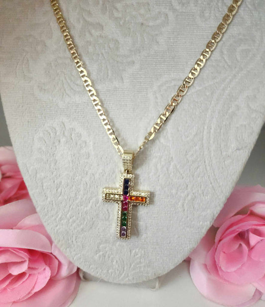 skittles cross with chain