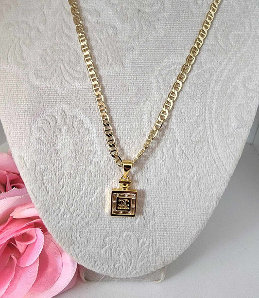 cc perfume pendant with chain