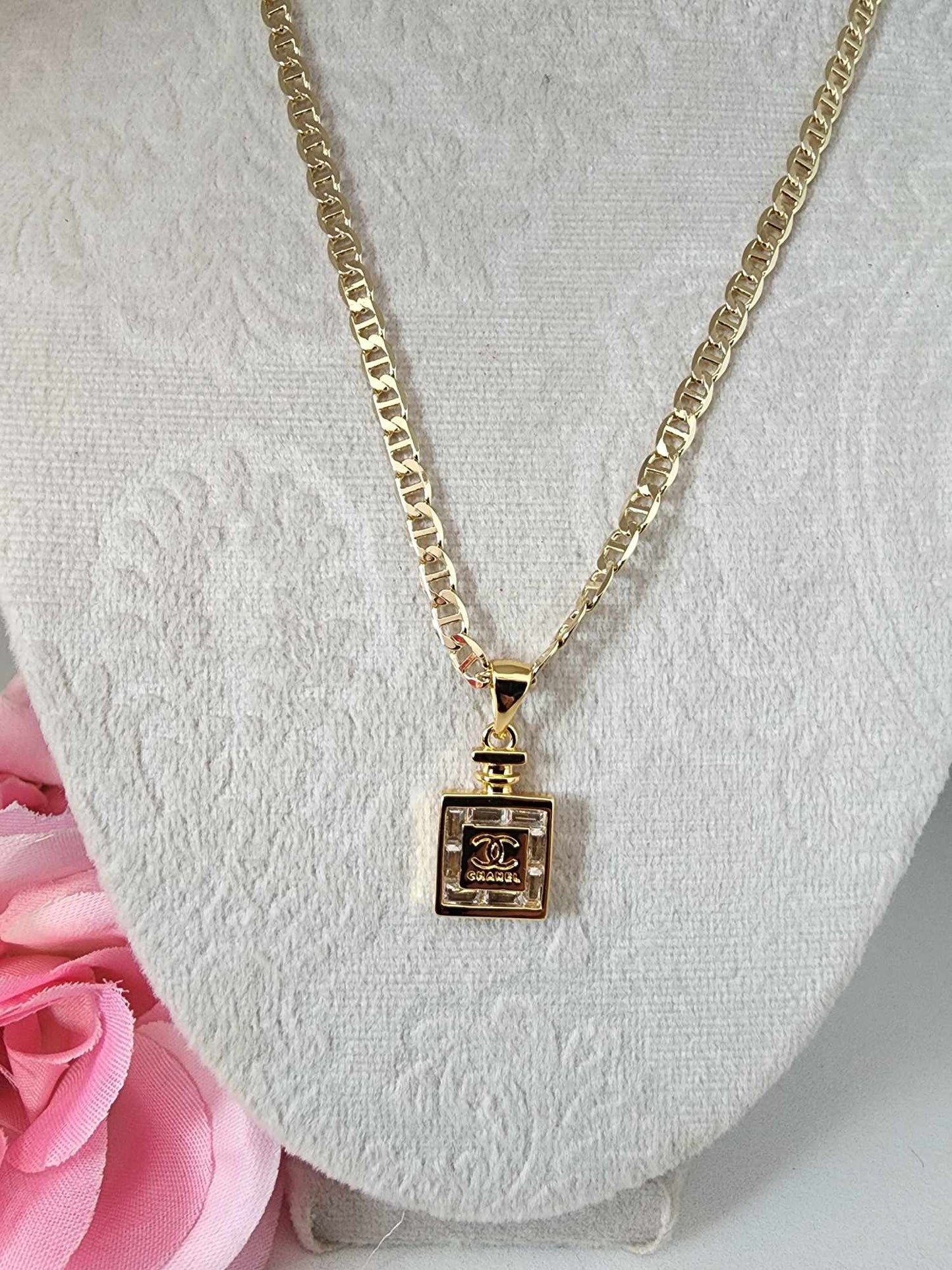 cc perfume pendant with chain