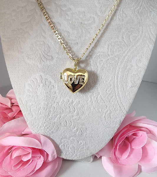 love locket with chain